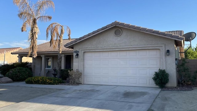 ranch-style house with a garage