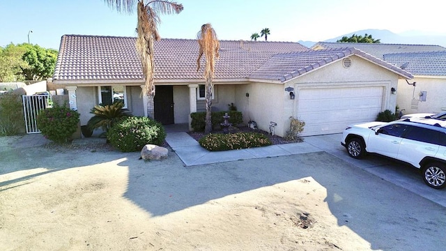 ranch-style house with a garage