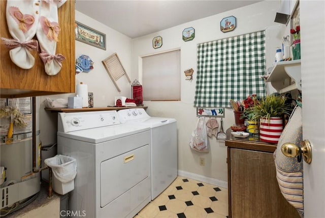 laundry room with washer and dryer