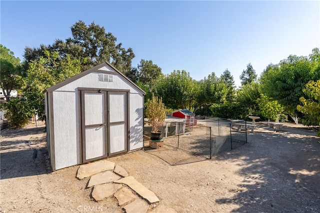 view of outbuilding