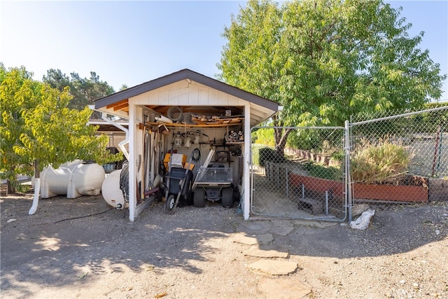 view of outbuilding