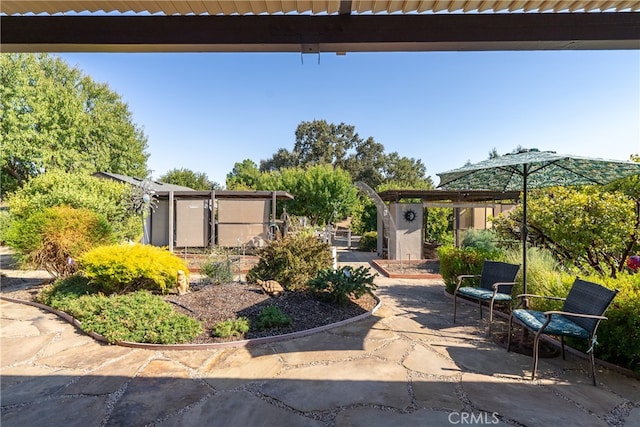 exterior space with a patio