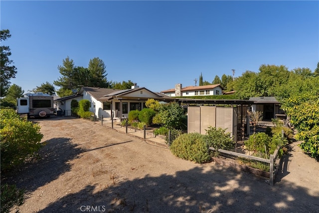 view of front of property