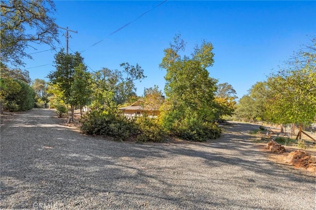 view of street featuring a rural view