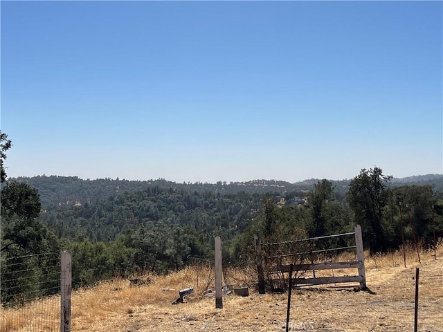 property view of mountains with a rural view