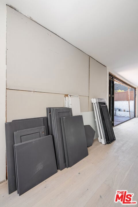 interior space featuring hardwood / wood-style floors