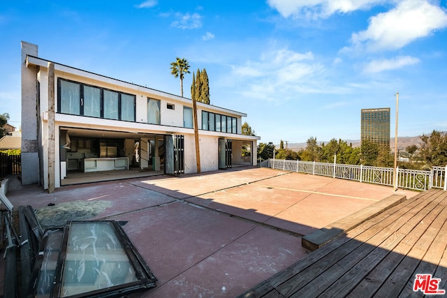 view of rear view of property