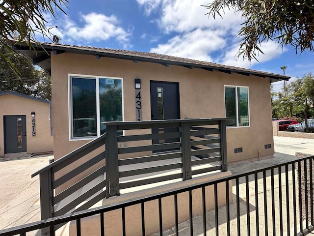 rear view of property with a patio