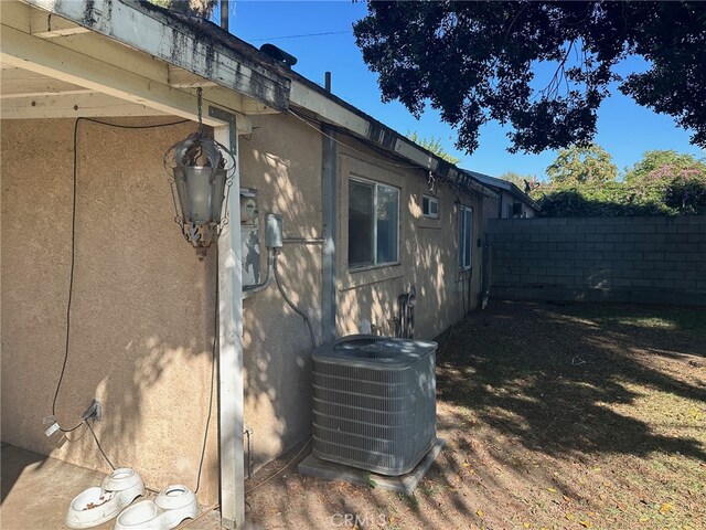 view of property exterior featuring cooling unit