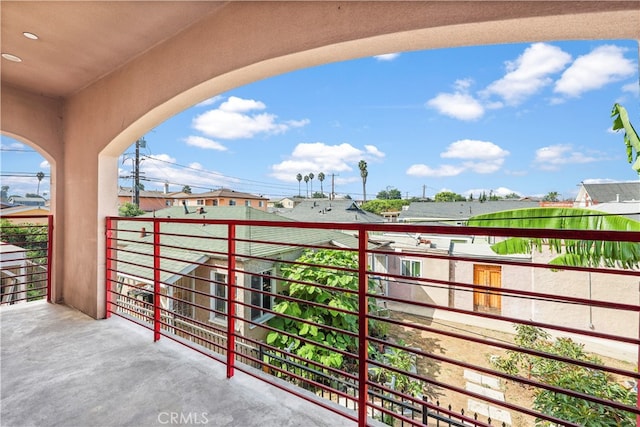 view of balcony