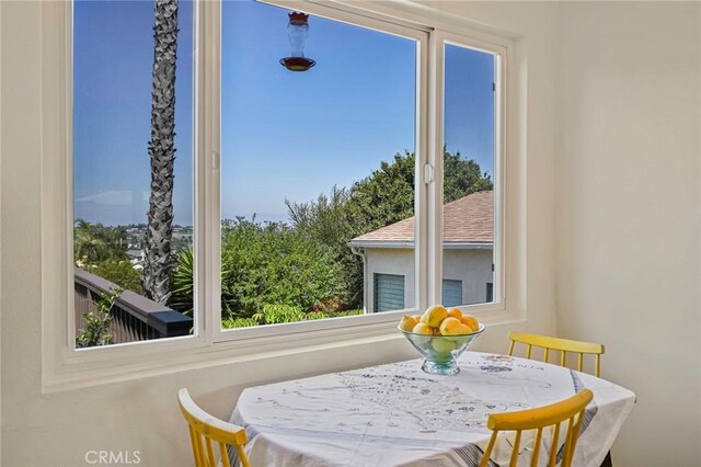 view of dining room