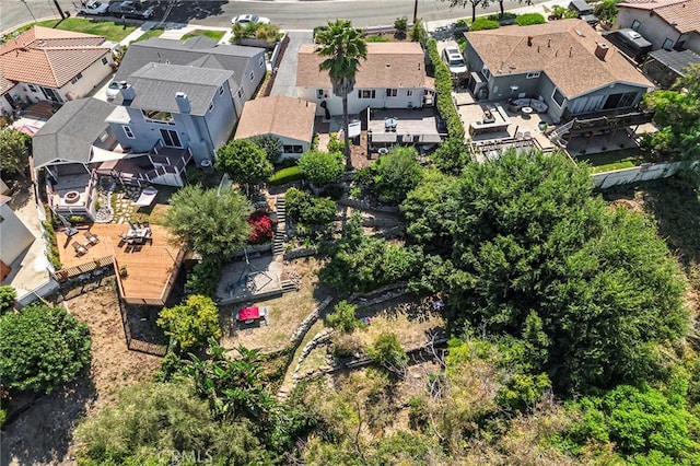 bird's eye view with a residential view