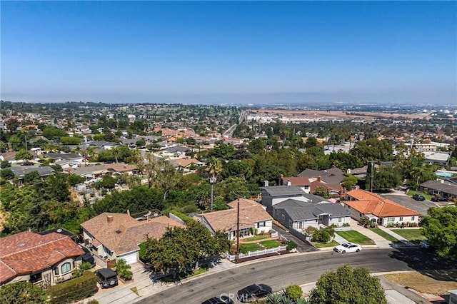 drone / aerial view featuring a residential view