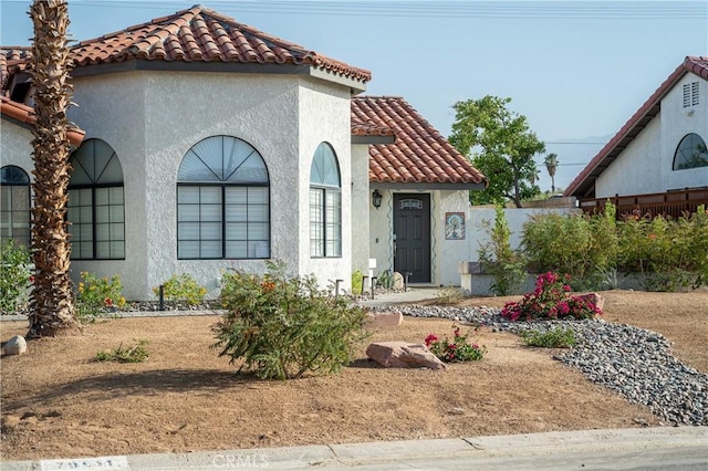 view of mediterranean / spanish house