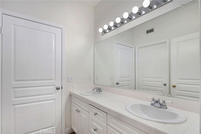 bathroom featuring vanity