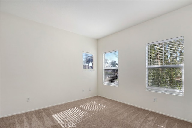 view of carpeted empty room