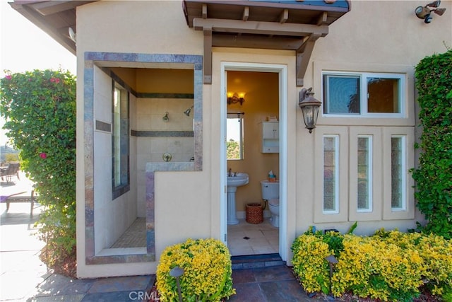 26088 Calle Catrina, Temecula, CA 92590 - property entrance with stucco siding
