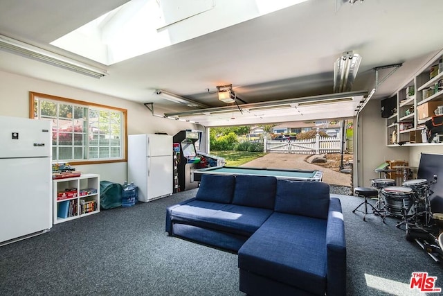 playroom featuring carpet floors and billiards