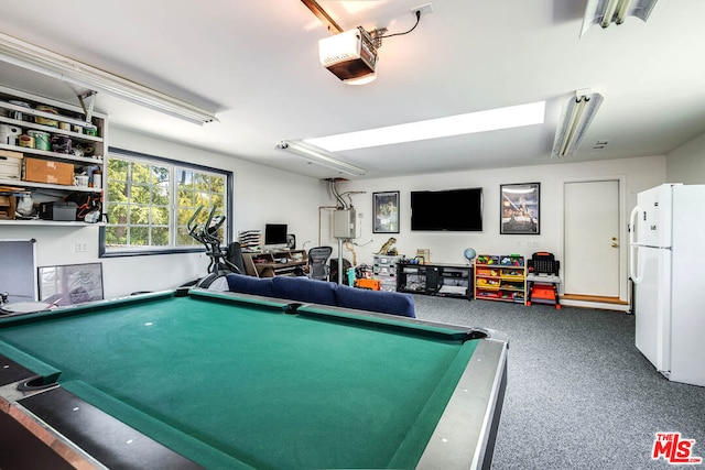 recreation room with billiards