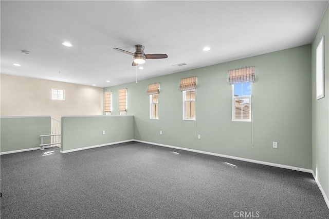 empty room with ceiling fan