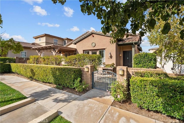 view of front of property