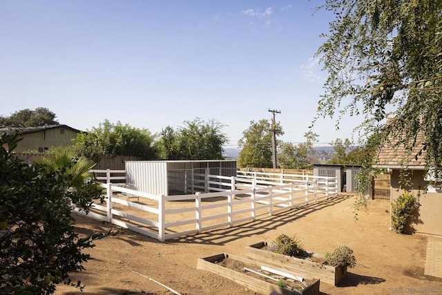 view of horse barn