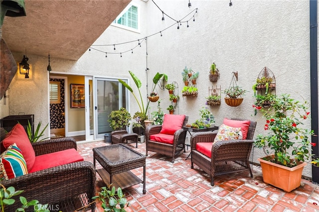 view of patio / terrace with an outdoor hangout area