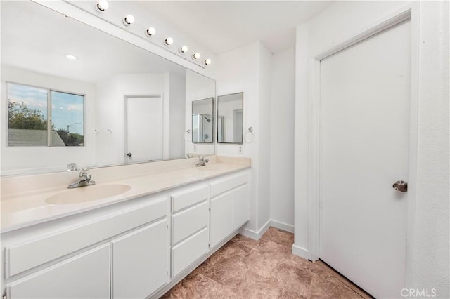 bathroom with vanity