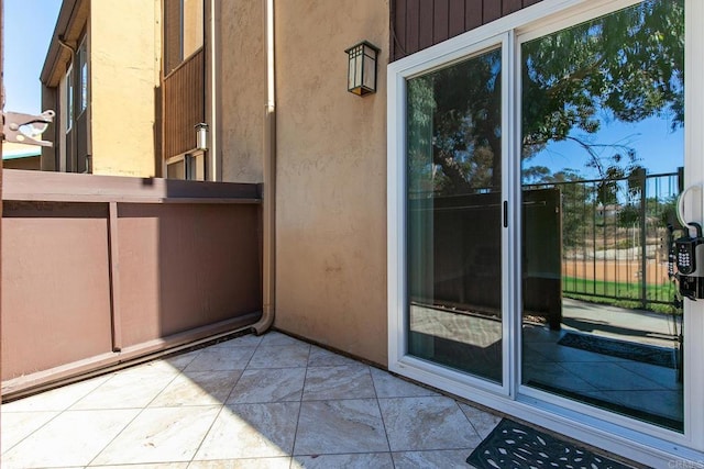 balcony with a patio