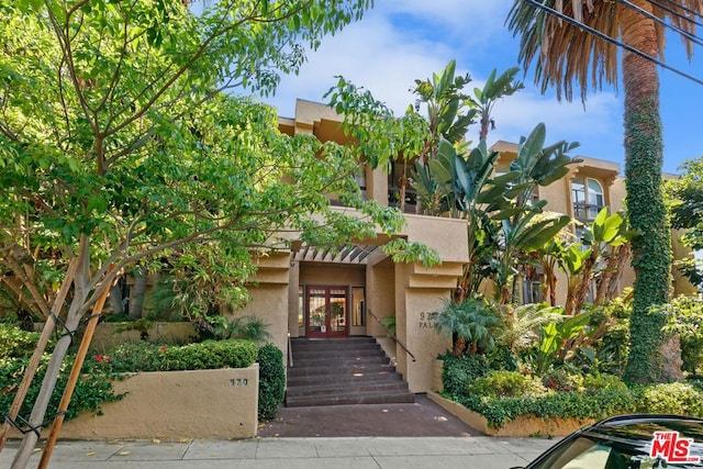 view of front of house with french doors