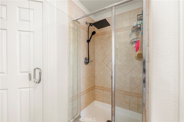 bathroom with walk in shower