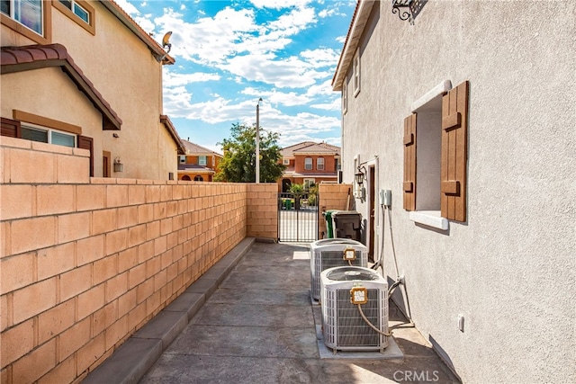 view of home's exterior featuring central AC unit