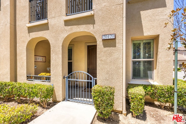 view of entrance to property