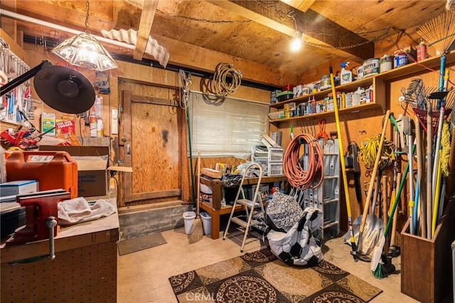 view of storage
