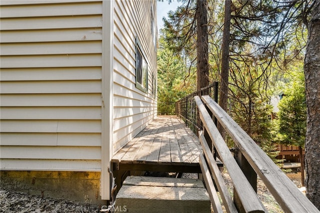 view of deck