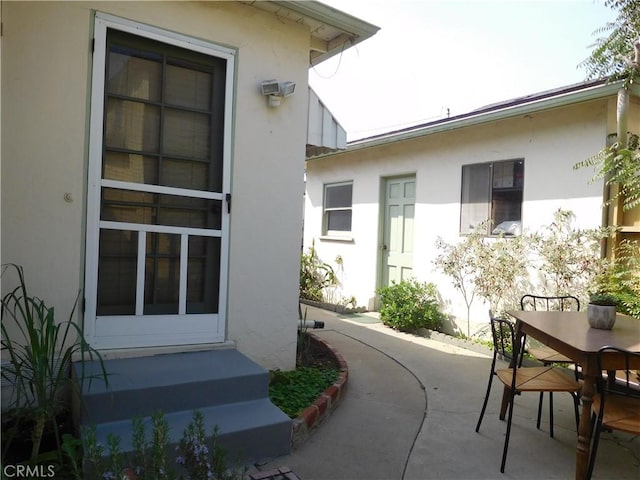 exterior space with a patio area