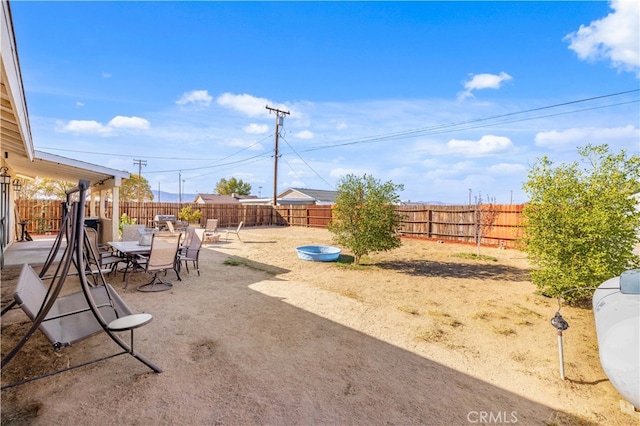 view of yard with a patio