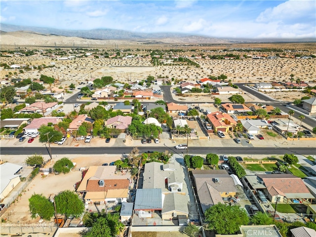 drone / aerial view with a mountain view