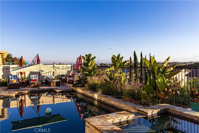 dock area featuring an outdoor hangout area