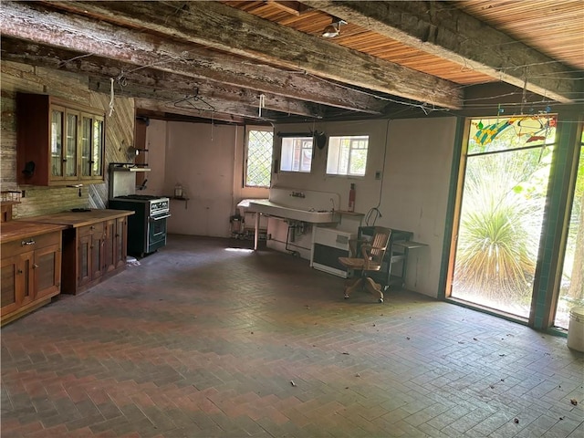 view of basement