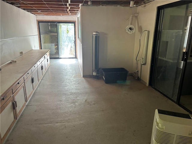 view of basement