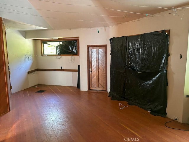 interior space featuring hardwood / wood-style floors
