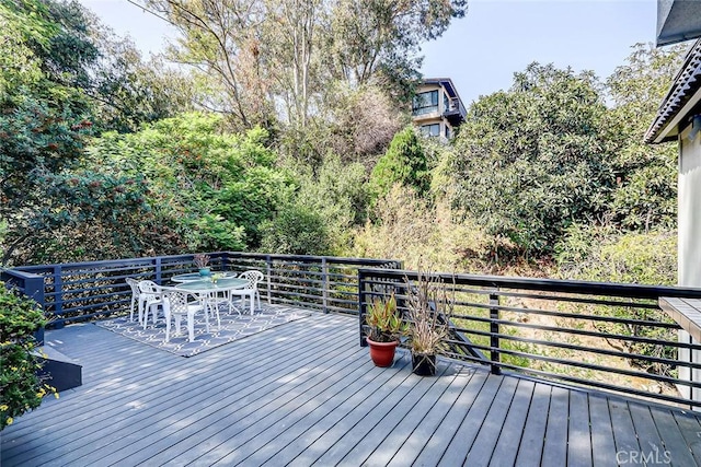 view of wooden terrace