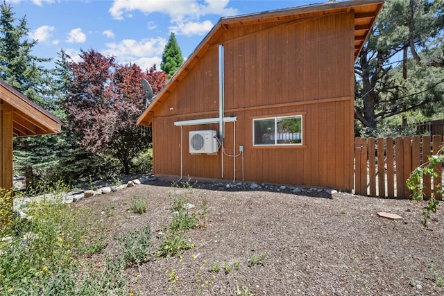 14329 Voltaire Dr, Pine Mountain Club, CA 93225 - view of property exterior featuring fence and ac unit