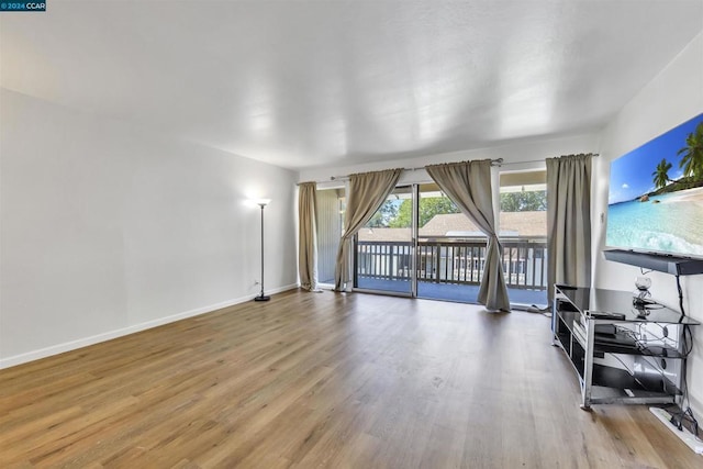 living room with light wood-type flooring