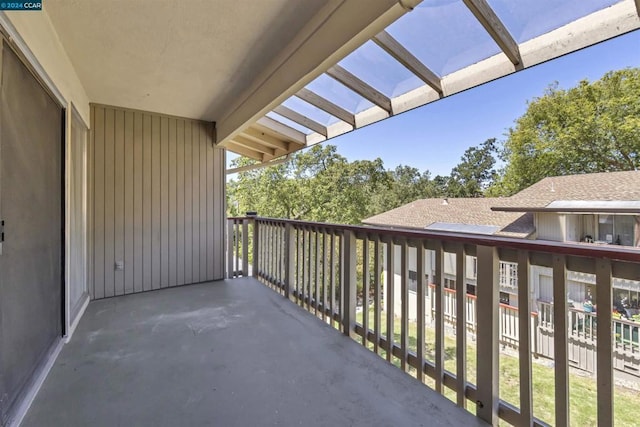 view of balcony