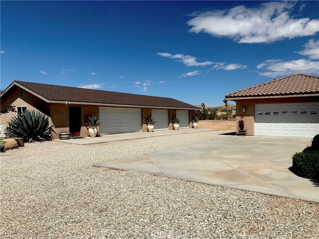 ranch-style house with a garage