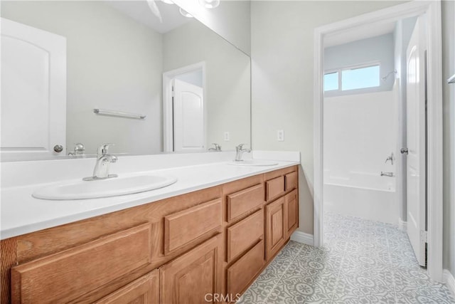 bathroom with vanity