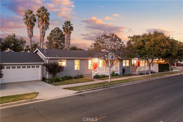 ranch-style house with a garage