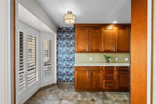 kitchen featuring backsplash